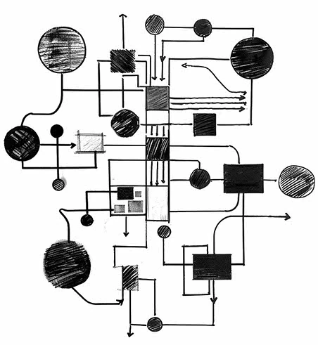 Abstract illustration of a workflow