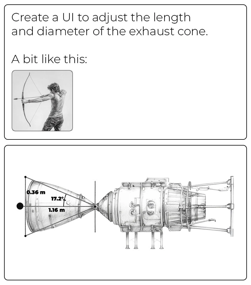 A jig inspired by a visual reference